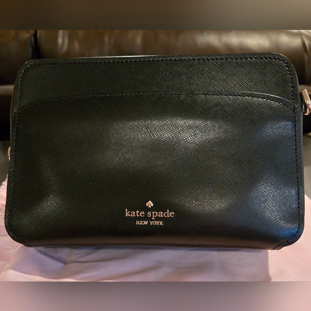 Kate Spade Black NY Lauryn Camera Crossbody Bag